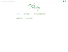 Tablet Screenshot of higherhealing.ca
